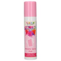 Spray Metálico FunCakes FunColours Rosa 100 ml