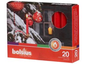 Bolsius kerstboomkaarsjes rood