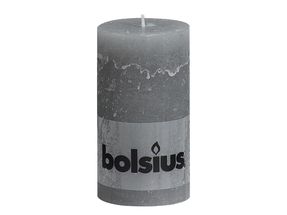 Bolsius stompkaars Rustiek lichtgrijs 130/68 mm