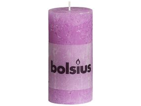 Bolsius stompkaars Rustiek lila 100/50 mm