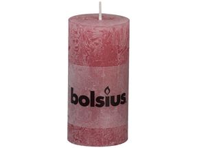 Bolsius stompkaars Rustiek oud roze 100/50 mm