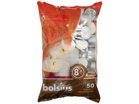 Bolsius Waxinelichtjes Wit 50 Stuks