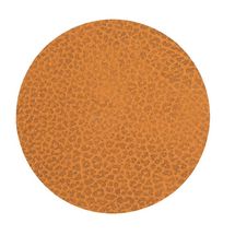 LIND DNA Onderzetter Hippo - Leer - Curry - ø 10 cm