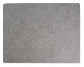 LIND DNA Placemat Hippo - Leer - Anthracite Grey - 45 x 35 cm