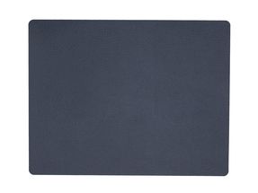 LIND DNA Placemat Hippo - Leer - Navy Blue - 45 x 35 cm