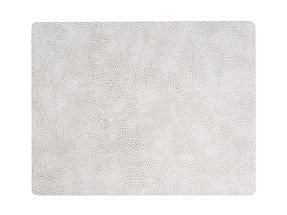 LIND DNA Placemat Hippo - Leer - White Grey - 45 x 35 cm