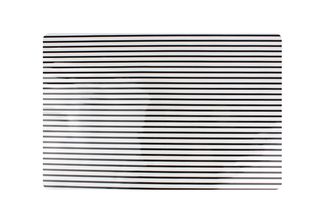 Yong Set de table Rectangle noir Stripes 45x30 cm