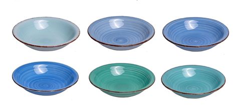 Studio Tavola Deep Plates Ocean Blue ⌀ 21 cm - Set of 6