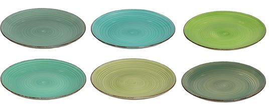 Studio Tavola Dinner Plates Summer Green ⌀ 27 cm - Set of 6