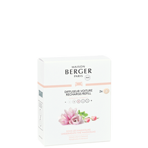 Recharge Maison Berger - pour parfum de voiture - Sous les Magnolias - 2 pièces