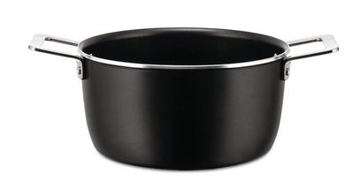 Alessi Kookpan Pots&amp;Pans - AJM101/20 B - Zwart - ø 20 cm / 3.2 Liter - door Jasper Morrison