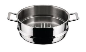 Alessi Dampfkorb Pots&amp;Pans - AJM307 - ø 24 cm - von Jasper Morrison