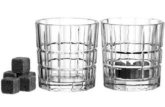 Vasos 360 ml + 8 Piedras De Whisky Leonardo Spiritit