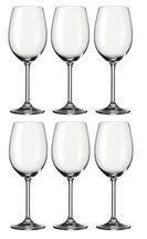 Leonardo Rode Wijnglazen Daily 460 ml - 6 Stuks