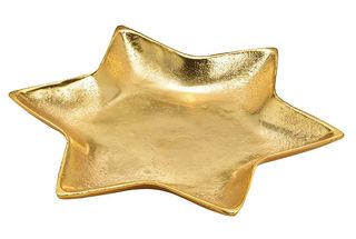 Sareva Schüssel Stern Gold 26 x 26 cm