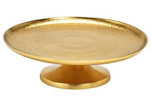 Sareva Tortenplatte / Kerzenschale / Etagere Gold ø 27 cm