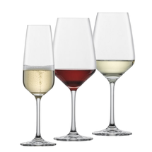 Set de verre Schott Zwiesel (flûtes à champagne, flûtes à vin blanc et flûtes à vin rouge) Taste - 18 pièces