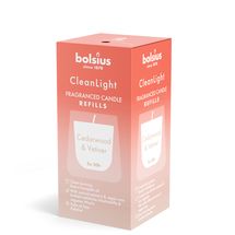 Recharge Bolsius - pour Clean Light - Cèdre &amp; Vétiver - 2 Pièces