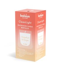 Recharge Bolsius - pour Clean Light - Pamplemousse &amp; Gingembre - 2 Pièces