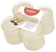 Bolsius Maxi-Teelichter True Scents Vanille - 8 Stück