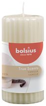 Bougie cylindrique Bolsius True Scents Vanille - 12 cm / ø 6 cm