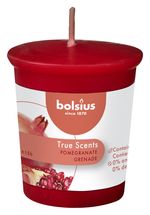 Bolsius Duftkerze / Nachfüllung - für Kerzenhalter - True Scents Granatapfel - 5 cm / ø 4.5 cm