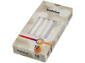 Bolsius Gotische kaarsen wit - 12 stuks
