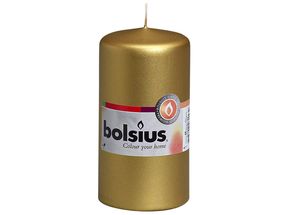 Bolsius stompkaars Cello goud 120/60 mm