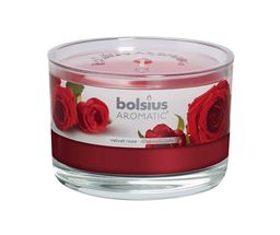 Bolsius geurglas Aromatic Velvet Rose 63/90 mm