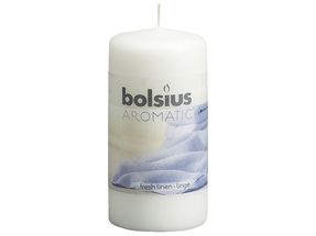 Bolsius stompkaars Aromatic Fresh Linen 120/60 mm
