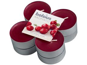 Bolsius maxi geurlichten Aromatic Wild Cranberry - 8 stuks