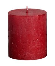 Bolsius stompkaars Metallic rood 80/68 mm