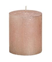 Bolsius stompkaars Metallic rosé goud 80/68 mm
