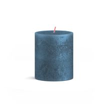 Bolsius Stumpenkerze Shimmer Blue - 8 cm / 7 cm