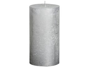 Bolsius stompkaars Metallic zilver 130/68 mm