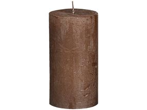 Bolsius stompkaars Metallic koperbruin 130/68 mm