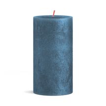 Bougie cylindrique Bolsius Shimmer Bleu - 13 cm / ø 7 cm