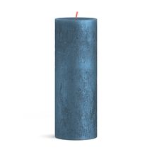 Bougie cylindrique Bolsius Shimmer Bleu - 19 cm / ø 7 cm