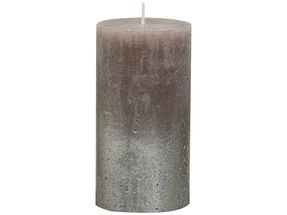 Bolsius stompkaars Fading zilver & taupe 130/68 mm