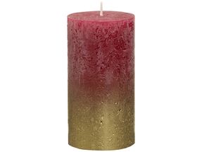 Bolsius stompkaars Fading goud & rood 130/68 mm