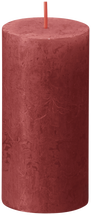 Bougie cylindrique rustique Bolsius Rouge Délicat - 10 cm / ø 5 cm