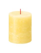 Bolsius Stumpenkerze Rustikal Sunny Yellow - 8 cm / ø 7 cm