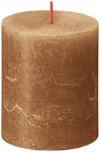 Bolsius Stumpenkerze Rustikal Spice Brown - 8 cm / ø 7 cm