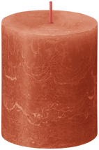 Vela de bloque Bolsius Rust Earthly Orange 80/68 mm