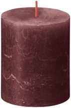 Bougie cylindrique Bolsius Rustique Velvet Red - 8 cm / ø 7 cm