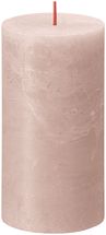 Bougie pilier Bolsius rustique Misty Pink - 13 cm / ø 7 cm