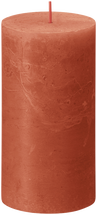 Bougie cylindrique rustique Bolsius Orange Terreux - 13 cm / ø 7 cm