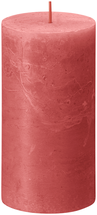 Bolsius Stumpenkerze Rustik Blossom Pink - 13 cm / Ø 6,8 cm