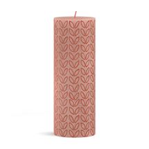 Bougie pilier Bolsius rustique Print Misty Pink - 19 cm / ø 7 cm