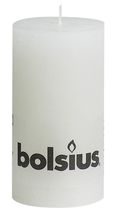 Bolsius stompkaars Rustiek wit 130/68 mm